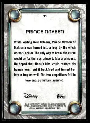 2025 Topps Disney Wonder #71 Prince Naveen - Non-Sports Card Single