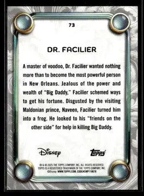 2025 Topps Disney Wonder #73 Dr. Facilier - Non-Sports Card Single