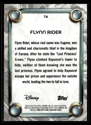2025 Topps Disney Wonder #76 Flynn Rider - Non-Sports Card Single