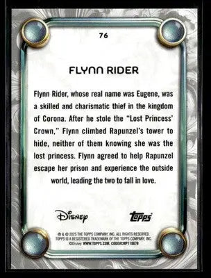 2025 Topps Disney Wonder #76 Flynn Rider - Non-Sports Card Single