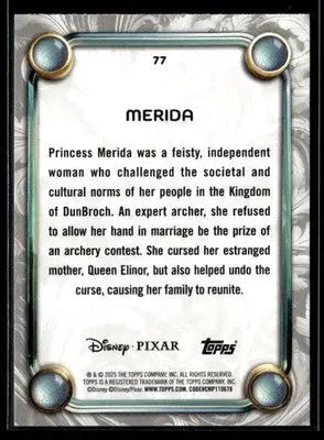 2025 Topps Disney Wonder #77 Merida - Non-Sports Card Single