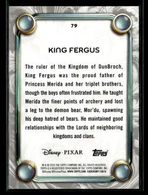2025 Topps Disney Wonder #79 King Fergus - Non-Sports Card Single