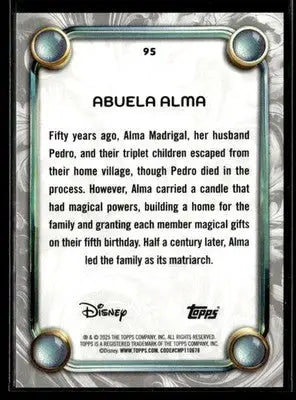 2025 Topps Disney Wonder #95 Abuela Alma - Non-Sports Card Single