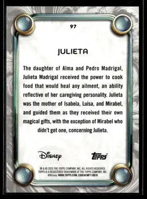2025 Topps Disney Wonder #97 Julieta - Non-Sports Card Single