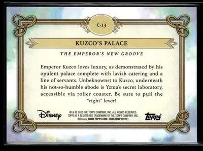 2025 Topps Disney Wonder #C-13 Kuzco’s Palace Castles Cottages and Casas - Non-Sports Card Single