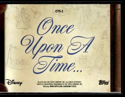 2025 Topps Disney Wonder #C75-1 Cover Cinderella 75th Anniversary Story Foil - Non-Sports Card Single