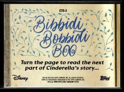 2025 Topps Disney Wonder #C75-3 Cinderella’s animal friends 75th Anniversary - Non-Sports Card Single