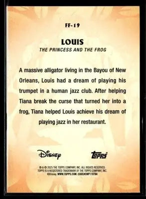 2025 Topps Disney Wonder #FF-19 Louis Furry Friends Foil - Non-Sports Card Single