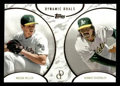 2025 Topps Dynamic Duals #18 Mason Miller / Dennis Eckersley - Baseball Card Single