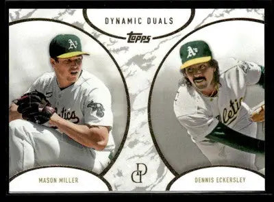 2025 Topps Dynamic Duals #18 Mason Miller / Dennis Eckersley - Baseball Card Single
