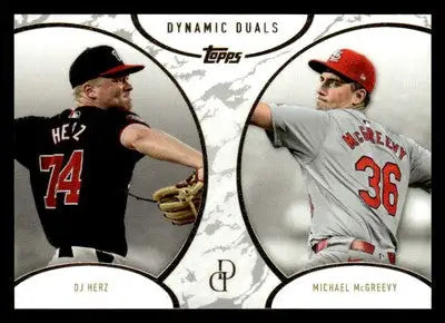 2025 Topps Dynamic Duals #28 DJ Herz / Michael McGreevy - Baseball Card Single