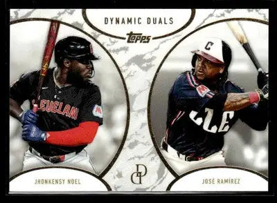 2025 Topps Dynamic Duals #4 Jhonkensy Noel / José Ramírez - Baseball Card Single