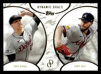 2025 Topps Dynamic Duals #44 Tarik Skubal / Chris Sale - Baseball Card Single