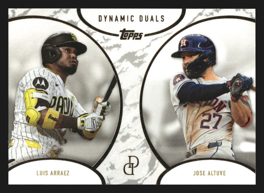 2025 Topps Dynamic Duals #45 Luis Arraez Jose Altuve Padres Astros - Baseball Card Single