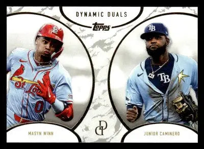 2025 Topps Dynamic Duals #46 Masyn Winn / Junior Caminero - Baseball Card Single