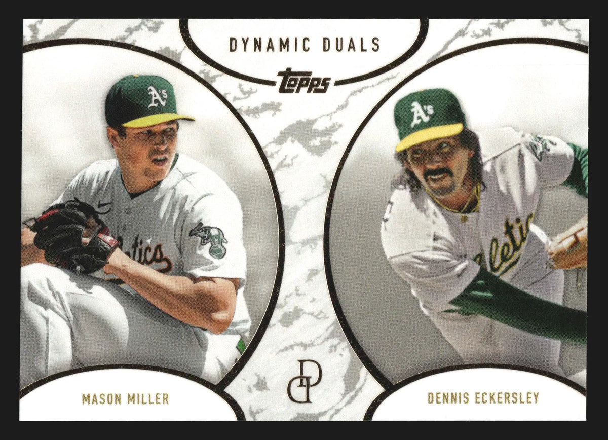 2025 Topps Dynamic Duals Mason Miller Dennis Eckersley #18 A’s HOF - Baseball Card Single
