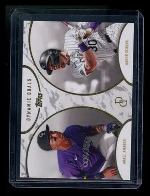 2025 Topps Dynamic Duos Adiel Amador Aaron Schunk #26 Baseball - Baseball Card Single