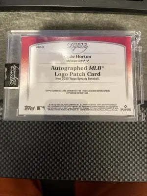 2025 Topps Dynasty Cade Horton Logoman 1/1