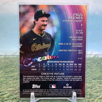 2025 Topps Finest #C-14 Paul Skenes Creators