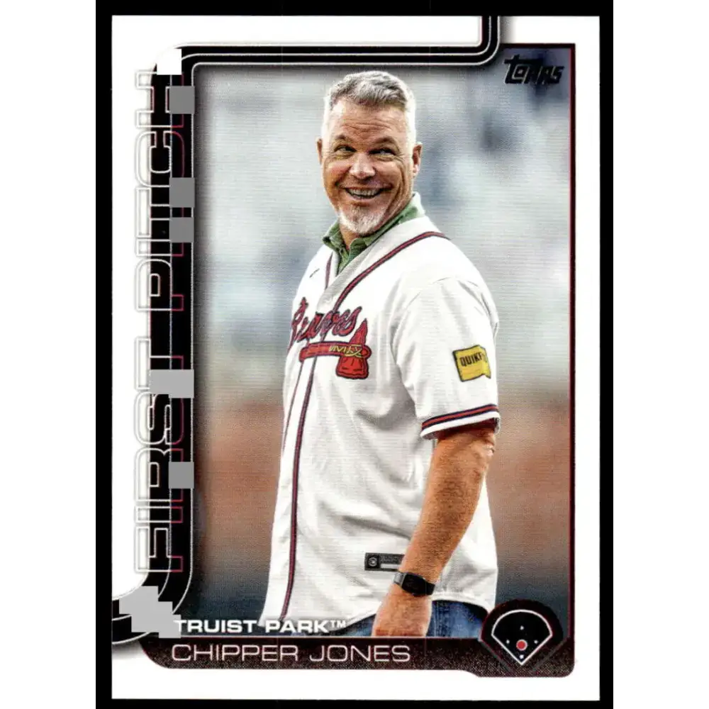 2025 Topps First Pitch #FP-7 Chipper Jones NM-MT Atlanta Braves Baseball Card - Baseball Card Single