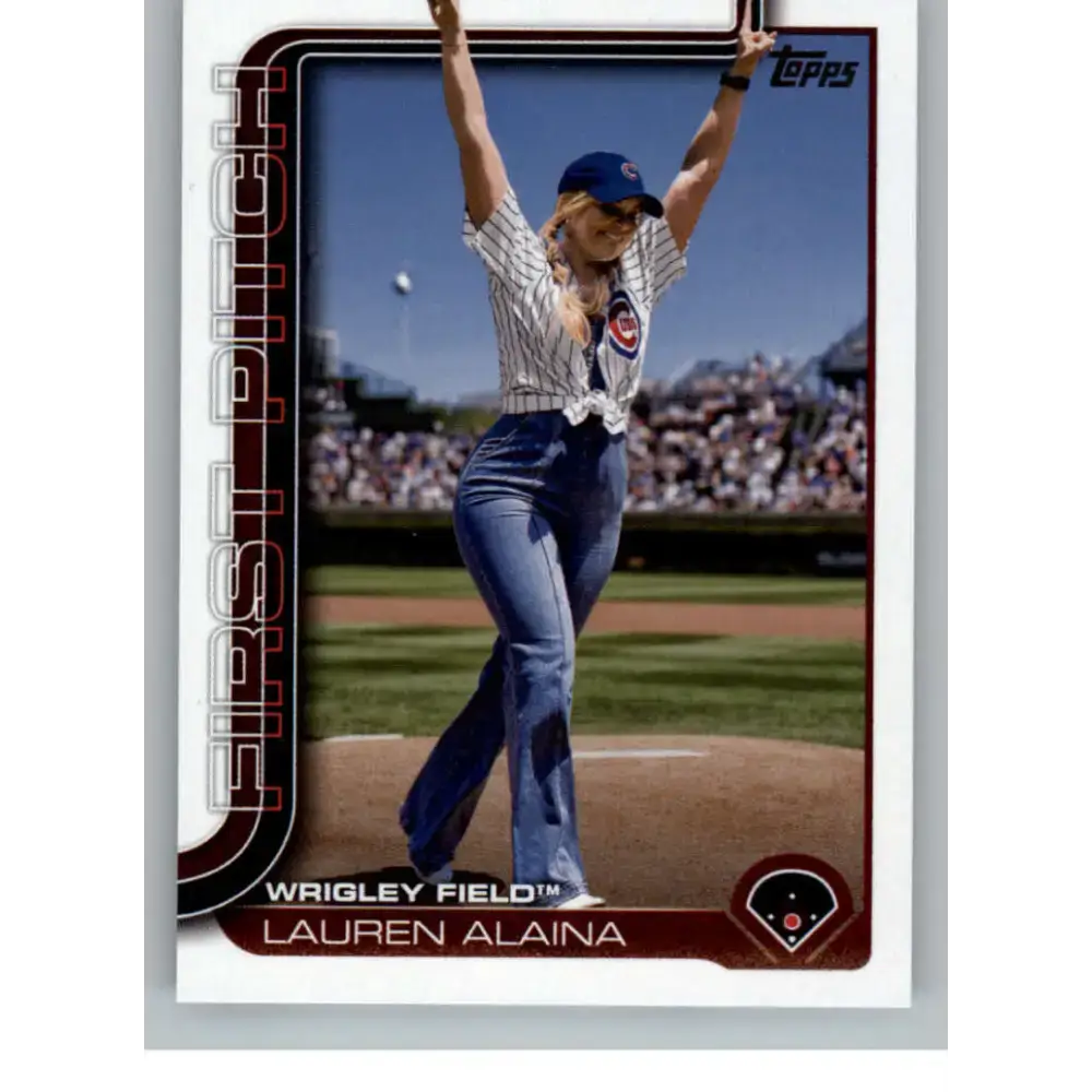 2025 Topps First Pitch #FP-9 Lauren Alaina NM-MT Chicago Cubs Baseball Card - Baseball Card Single