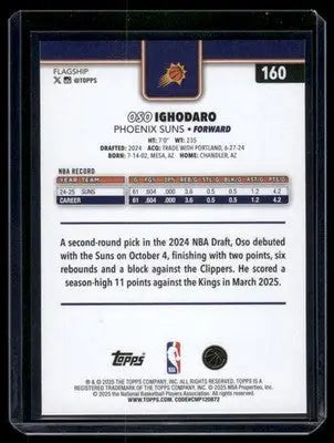 2025 Topps Flagship Oso Ighodaro #160 Basketball - Basketball Card Single