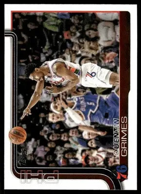2025 Topps Flagship Quentin Grimes #25 Basketball - Basketball Card Single