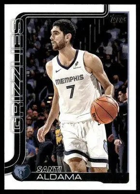 2025 Topps Flagship Santi Aldama #187 Basketball - Basketball Card Single