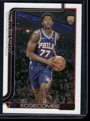 2025 Topps Flagship VJ Edgecombe #203 RC Basketball - Basketball Card Single