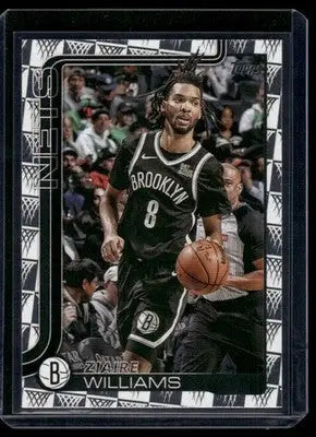 2025 Topps Flagship Ziaire Williams #9 Basketball - Basketball Card Single