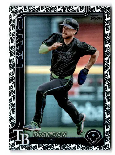 2025 Topps Topps Foil Pattern #153 Brandon Lowe NM-MT Rays ID:76855 - Baseball Card Single