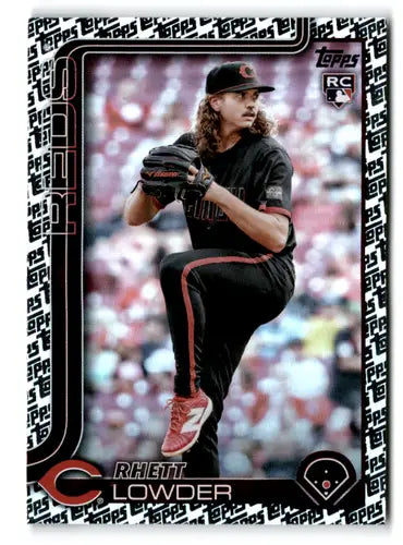 2025 Topps Topps Foil Pattern #205 Rhett Lowder NM-MT RC Rookie Reds ID:76858 - Baseball Card Single
