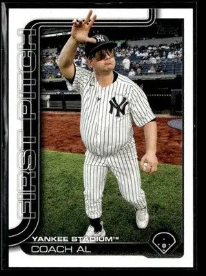 2025 Topps #FP-4 Coach Al First Pitch (Series One) - Baseball Card Single