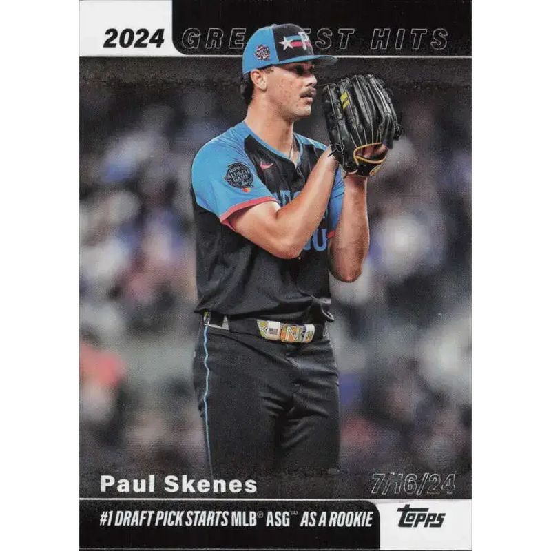 2025 Topps Greatest Hits #GH-24 Paul Skenes NM-MT Pittsburgh Pirates Baseball Card - Baseball Card Single