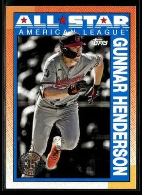 2025 Topps Gunnar Henderson #90AS-40 1990 35th Anniver All-Stars Orioles