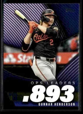 2025 Topps Gunnar Henderson #OPS-11 OPS Leaders Baltimore Orioles