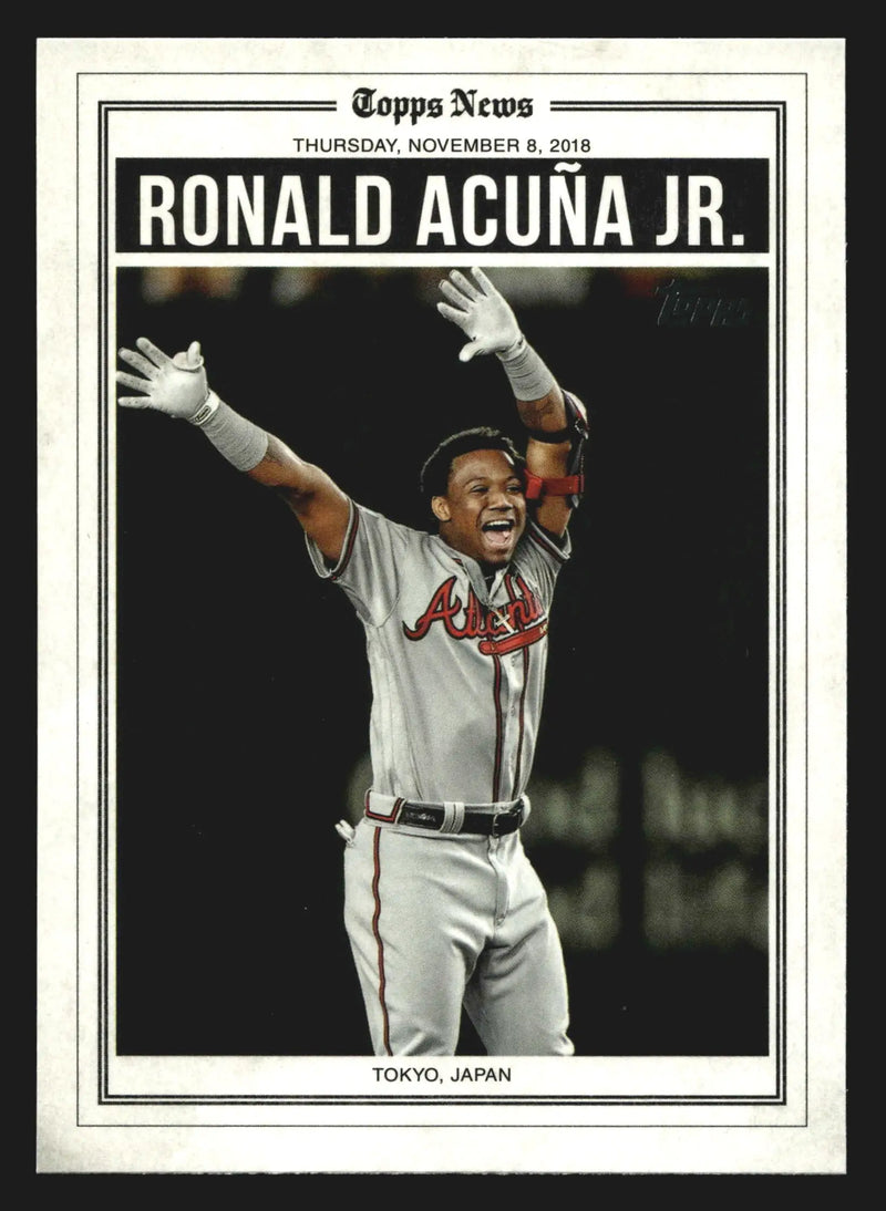 2025 Topps #HB-1 Ronald Acuna Jr Braves History of Japanese Baseball Tokyo