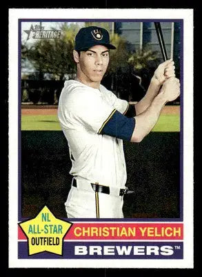 2025 Topps Heritage #10 Christian Yelich - Baseball Card Single
