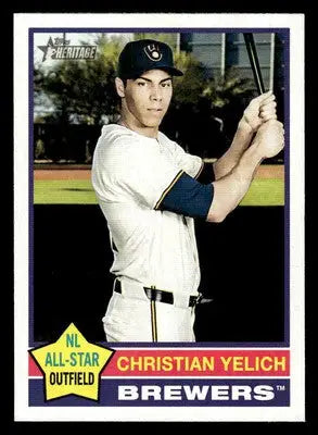 2025 Topps Heritage #10 Christian Yelich - Baseball Card Single