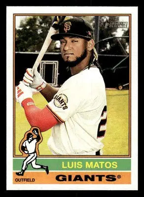 2025 Topps Heritage #113 Luis Matos - Baseball Card Single