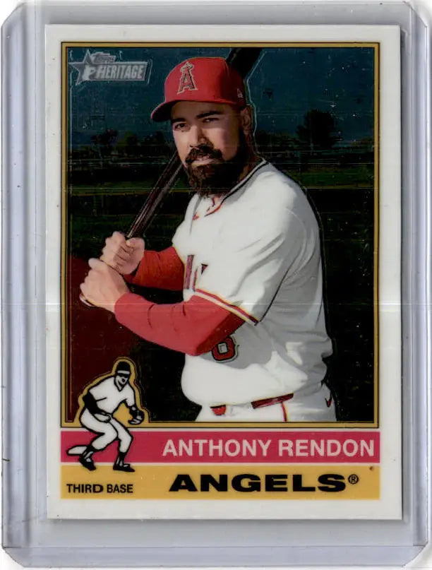 2025 Topps Heritage #121 Anthony Rendon Chrome - Baseball Card Single