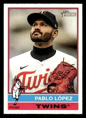 2025 Topps Heritage #131 Pablo López - Baseball Card Single