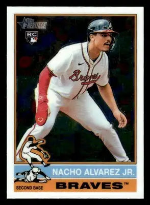 2025 Topps Heritage #145 Nacho Alvarez Jr. Chrome - Baseball Card Single