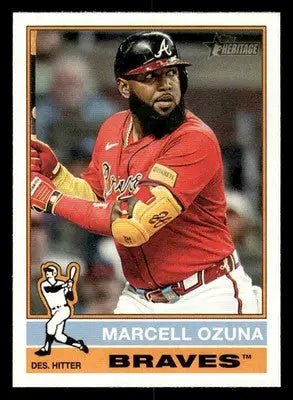 2025 Topps Heritage #152 Marcell Ozuna - Baseball Card Single