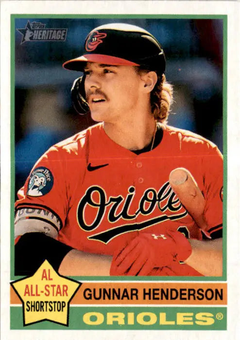 2025 Topps Heritage #174 Gunnar Henderson - Baseball Card Single