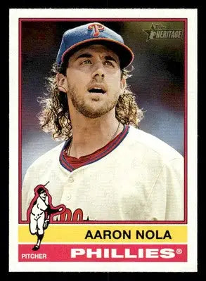 2025 Topps Heritage #186 Aaron Nola - Baseball Card Single