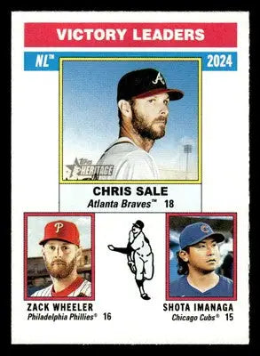 2025 Topps Heritage #199 Shota Imanaga / Zack Wheeler / Chris Sale - Baseball Card Single