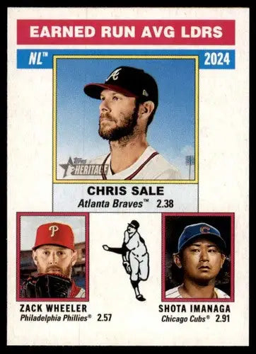 2025 Topps Heritage #201 Chris Sale NM-MT Braves ID:78281 - Baseball Card Single