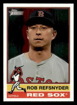 2025 Topps Heritage #213 Rob Refsnyder Chrome - Baseball Card Single