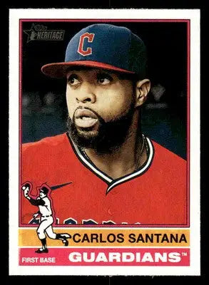2025 Topps Heritage #233 Carlos Santana - Baseball Card Single